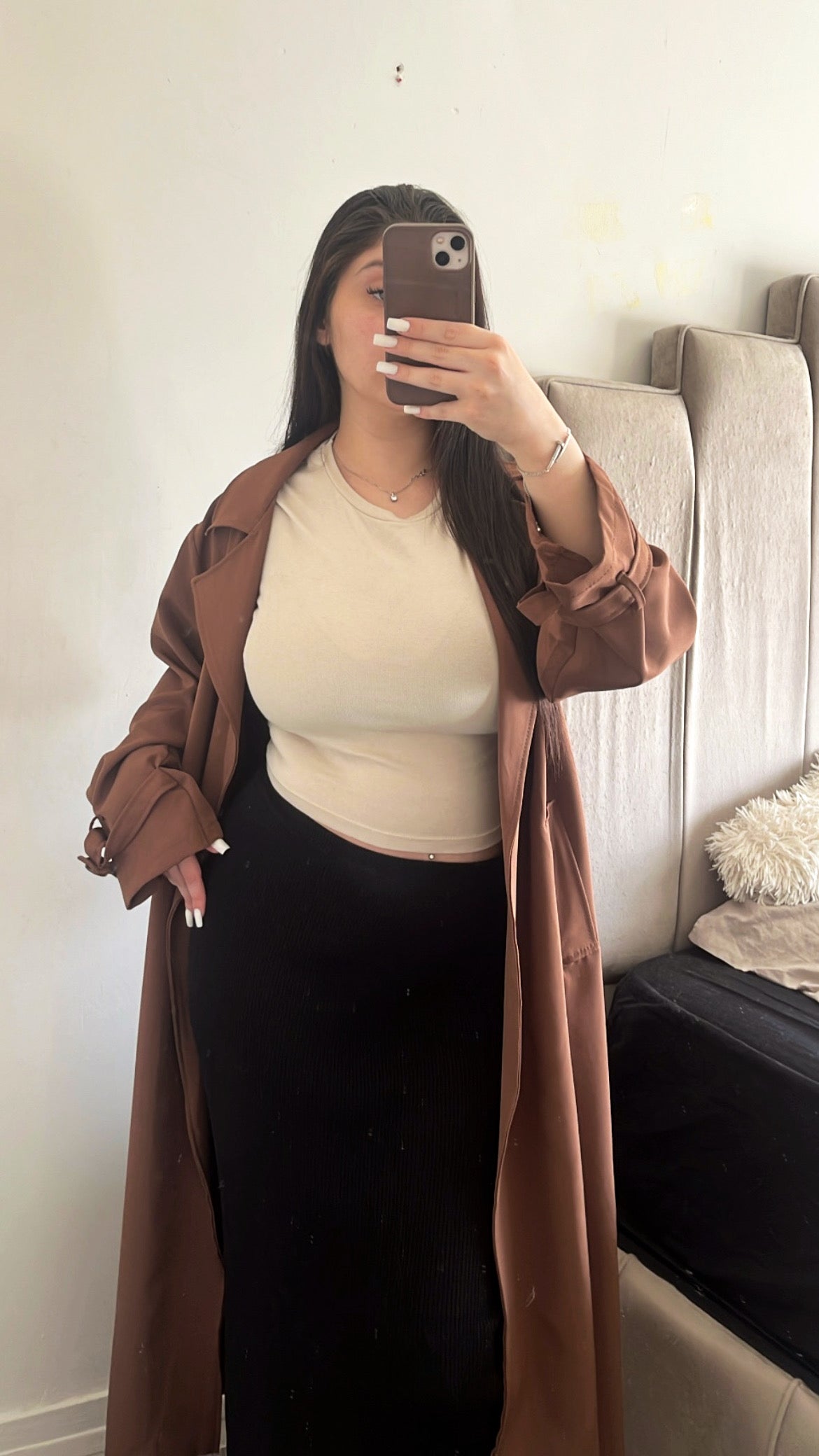 Trench marron 