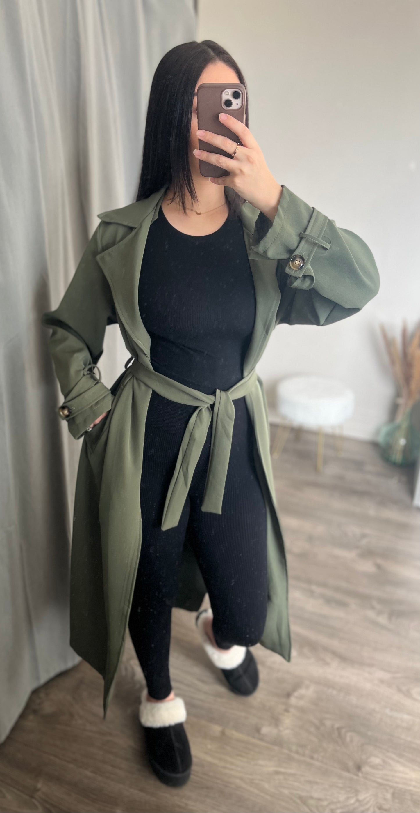 Trench kaki