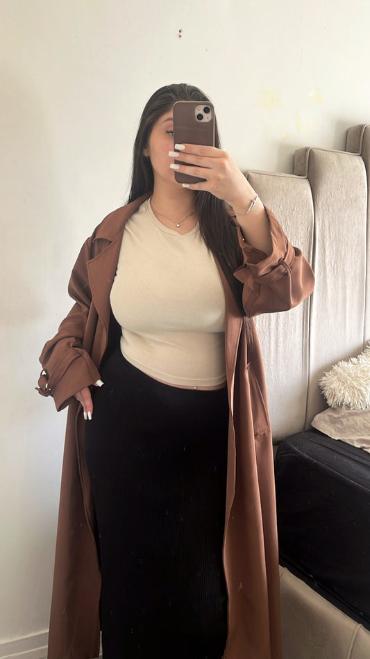 Trench marron ￼